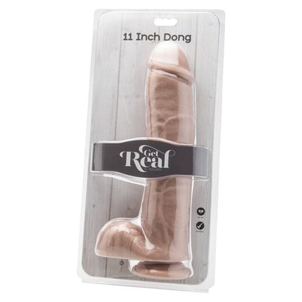 GET REAL - DILDO 28 CM WITH BALLS SKIN 2